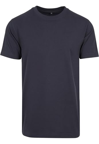 Build Your Brand Herren T-Shirt Round Neck, navy, M von Build Your Brand