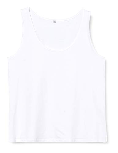 Build Your Brand Women's BY019-Ladies Tanktop T-Shirt, White, XL von Build Your Brand