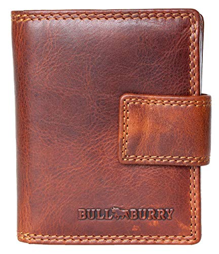 Bull Burry Brieftasche in kompakter Größe aus echtem Leder ohne Stofffutter - RFID von Bull Burry