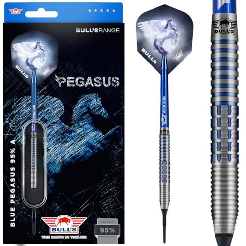 Bull's NL Soft Darts Blue Pegasus 95% Tungsten Softtip Darts Softdart 18 g von BULL'S