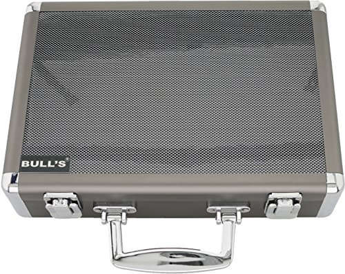 BULL'S Erwachsene Dartsafe XXL Aluminium Case, Silver/Black von Bull's