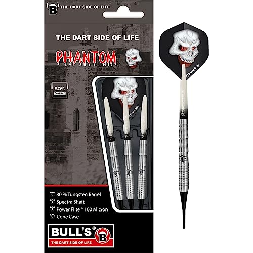 BULL'S Phantom Pt4 Soft Dart 18g, Silber von Bull's