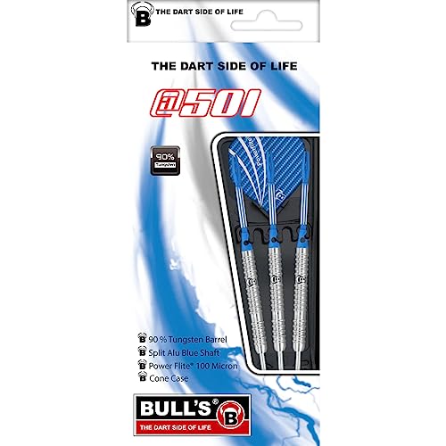 BULL'S Steel Dart 501 At1, Silber/Blau, 21 g von Bull's