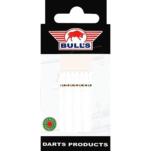 Bull's Entfesseln Sie Ihr Dart-Potential Nylon The Original White Long Shafts | Extra Länge für verbesserte Leistung | 66mm von BULL'S