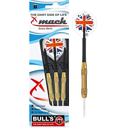 BULL'S Mach Steel Dart, Gold, 21g von Bull's
