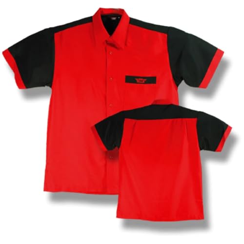Bulls Dartshirt, Farbe rot/schwarz, Größe 3XL von Bull's