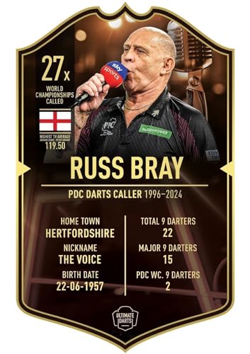 Ultimate Darts Card Russ Bray von Bull's