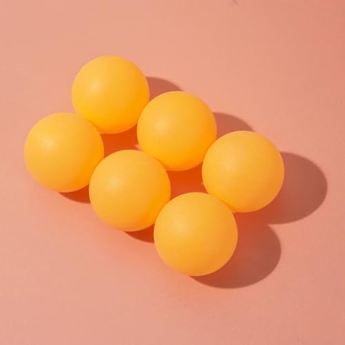 BullTek 6 x orangefarbene Tischtennisbälle, Set mit Standardgröße 40 mm – 2,8 g, Bier-Pong-Spielbälle, 40 mm Trainingsbälle für Anfänger, draußen oder drinnen von BullTek