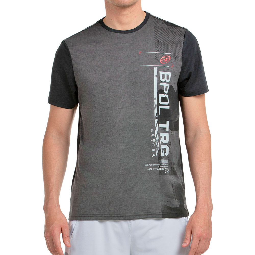 Bullpadel Estre Short Sleeve T-shirt Grau XL Mann von Bullpadel