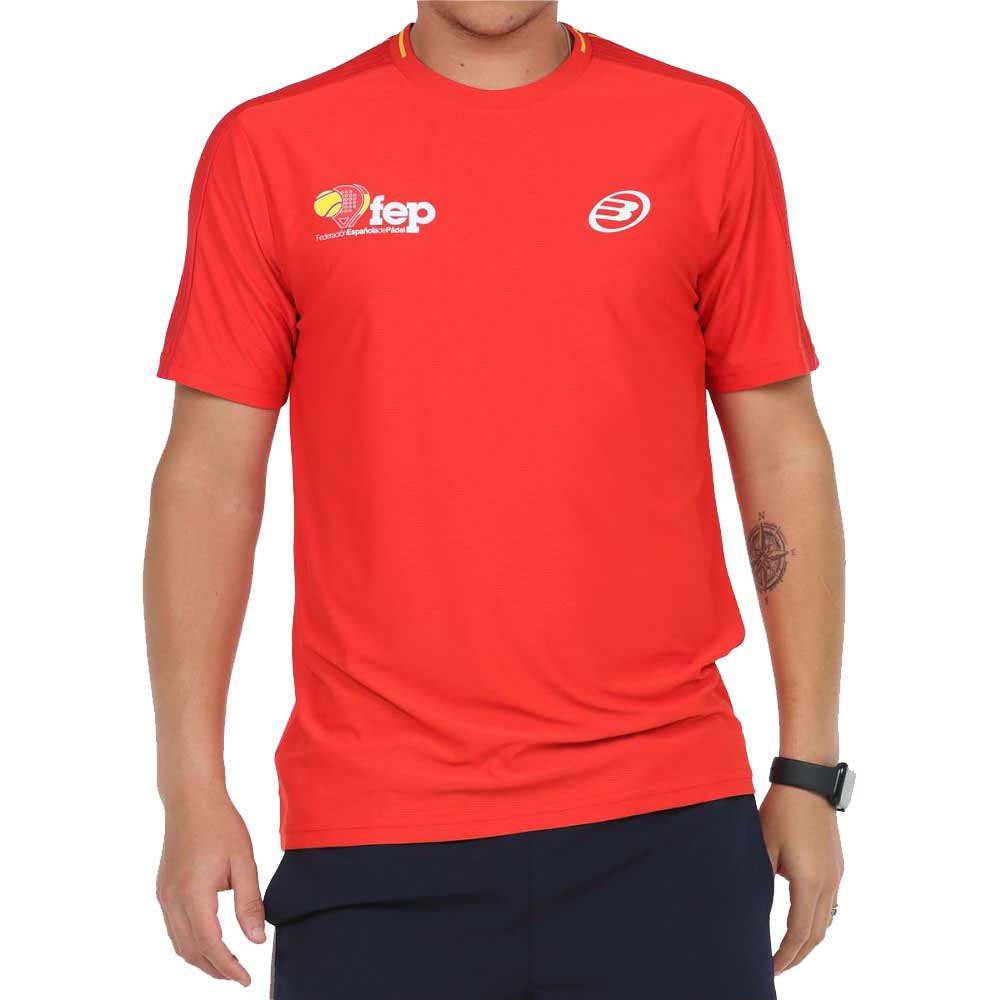 Bullpadel Exudo Short Sleeve T-shirt Rot 2XL Mann von Bullpadel