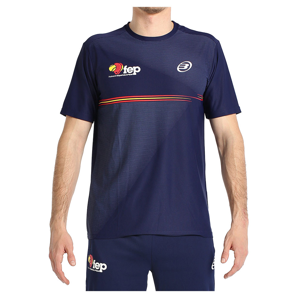 Bullpadel Fang Short Sleeve T-shirt Blau L Mann von Bullpadel