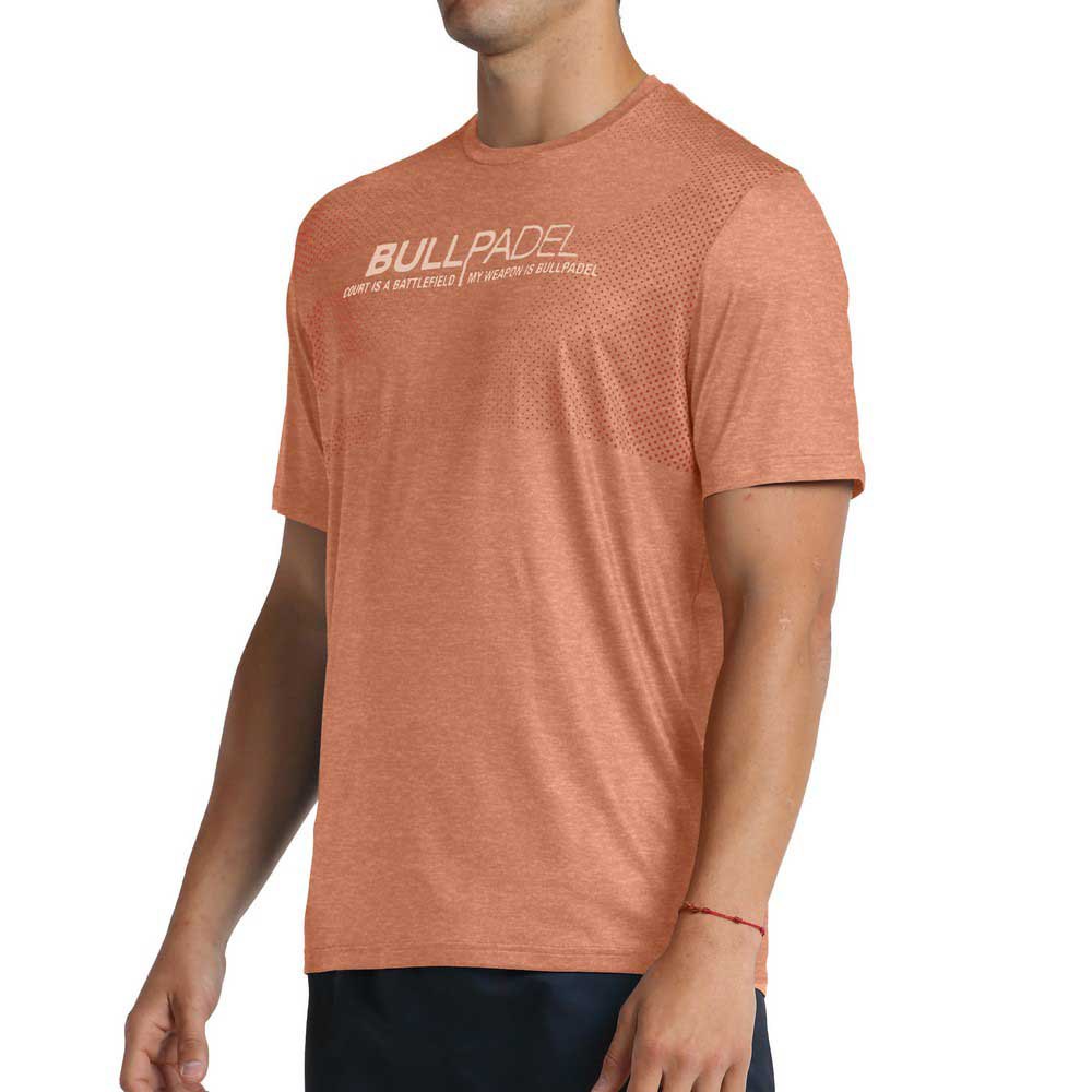 Bullpadel Leteo Short Sleeve T-shirt Orange L Mann von Bullpadel