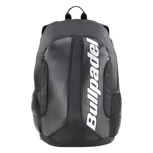 Bullpadel Rucksack vorne, Carbon, Schwarz von Bullpadel