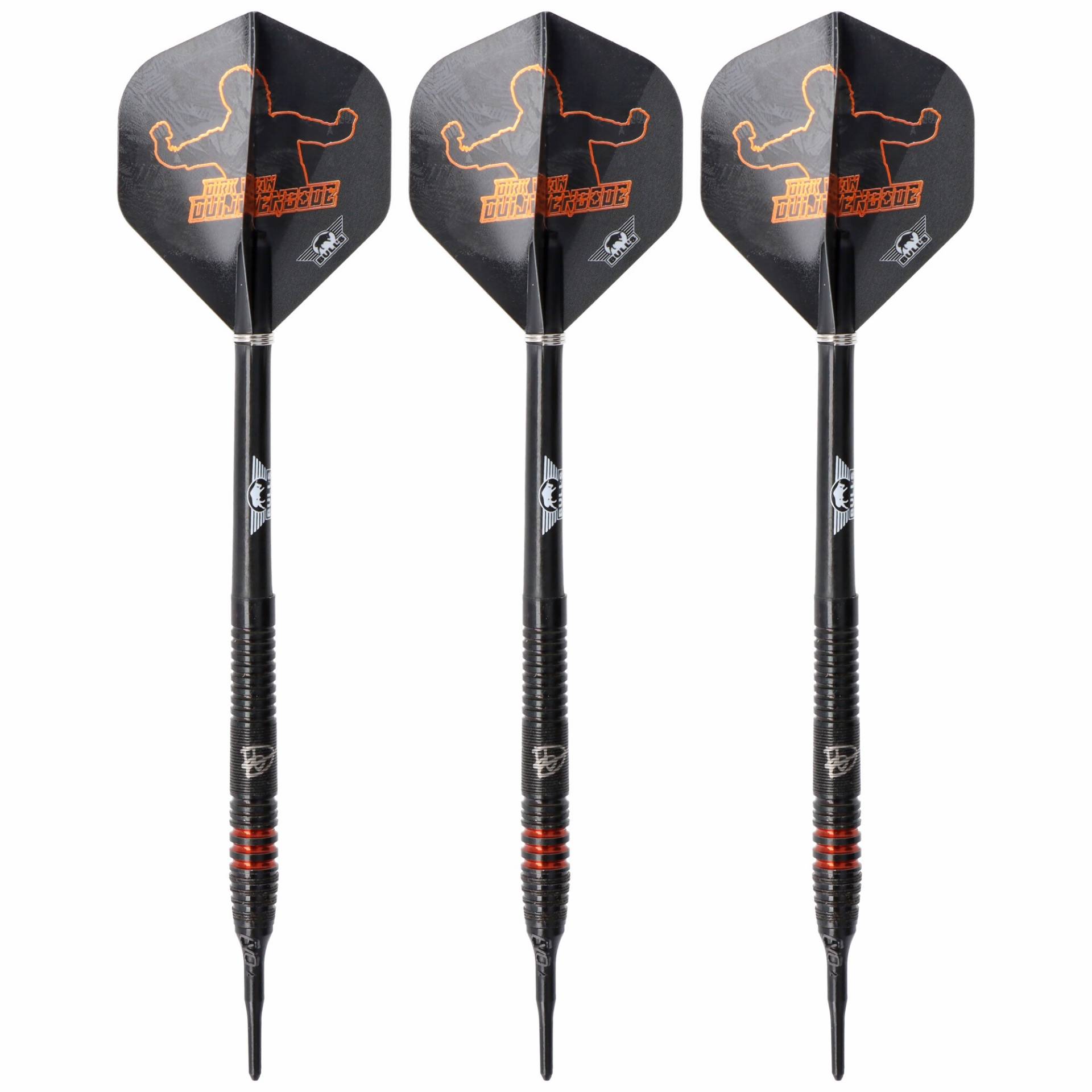 Dirk van Duijvenbode E2, Softdart 90%, schwarz, 20gr von Bulls Holland