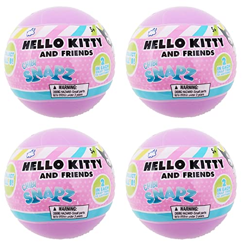 Bullsitoy Sanrio Hello Kitty and Friends Chibi Snapz 2 Stück Globus, 4 Stück von Bulls