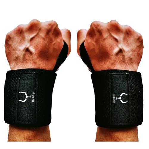 Bullstep - Fitness Handgelenk Bandagen Gym | Wrist Wrap | Kraftsport Handgelenkbandagen | Handgelenkstütze Gym | Handgelenkbandage training | Gym Zubehör Herren Damen von Bullstep