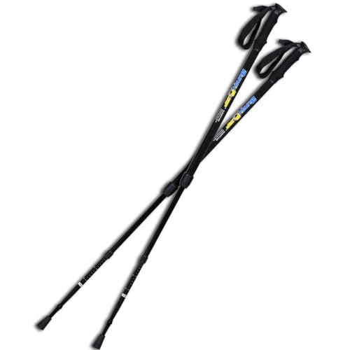 BungyPump Number One – Nordic Walking Stöcke mit 4 kg Widerstand & 20 cm Federweg (105–145 cm), für Training & Reha, schwarz, inkl. Zubehör von BungyPump