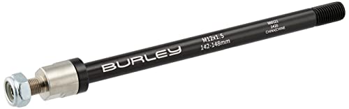Burley Steckachse Fahrradanhänger, Silber, M12x1,75-197mm von Burley