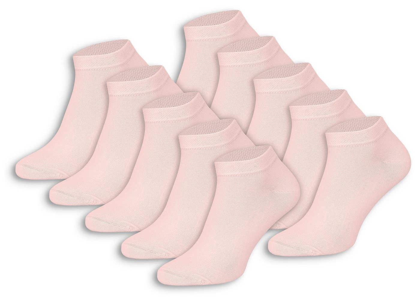 Burnell & Son Sneakersocken Sneaker Socken für Herren & Damen (Beutel, 10-Paar) mit Komfortbund aus Baumwolle von Burnell & Son