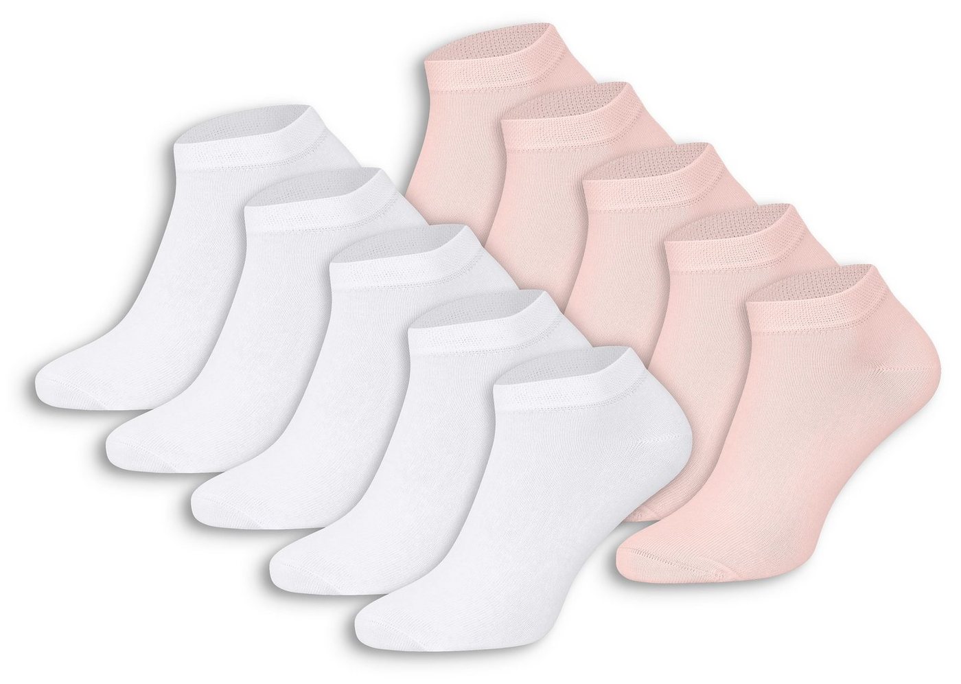 Burnell & Son Sneakersocken Sneaker Socken für Herren & Damen (Beutel, 10-Paar) mit Komfortbund aus Baumwolle von Burnell & Son