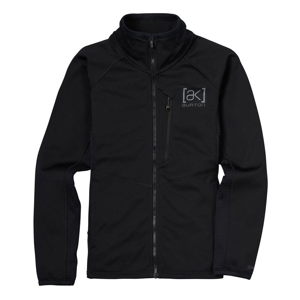 Burton Ak Helium Grid Full Zip Sweatshirt Schwarz XS Frau von Burton