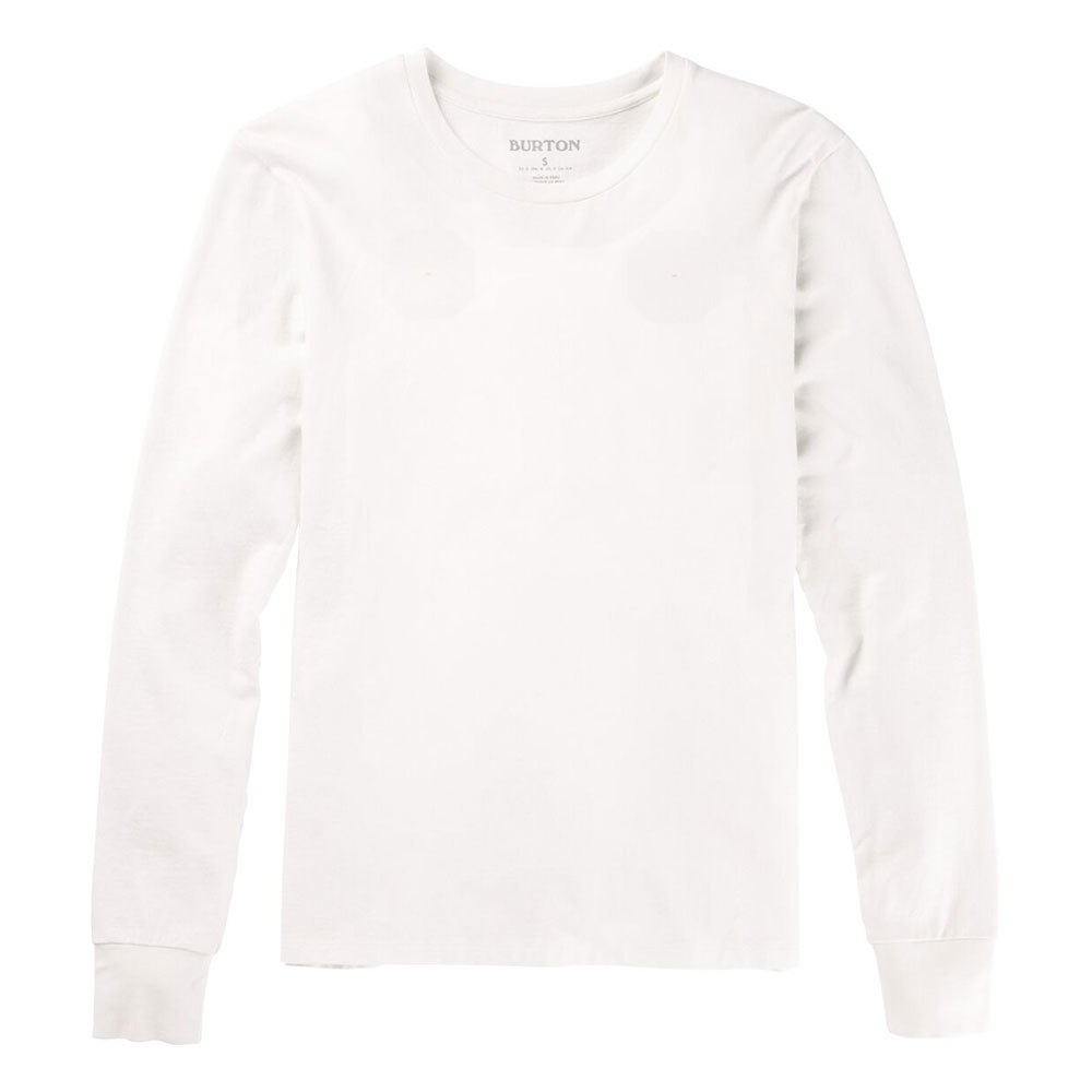 Burton Classic Blank Long Sleeve T-shirt Weiß M Frau von Burton