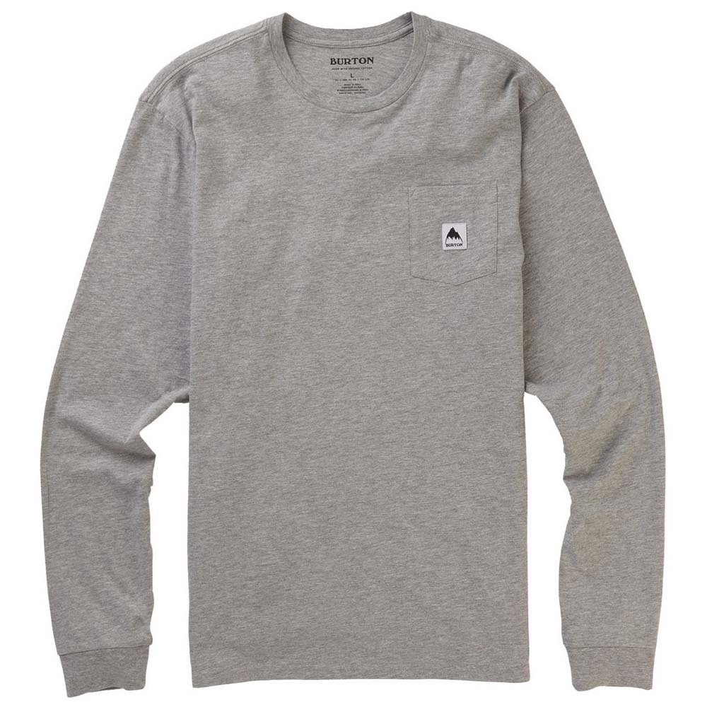 Burton Colfax Long Sleeve T-shirt Grau 2XS Mann von Burton