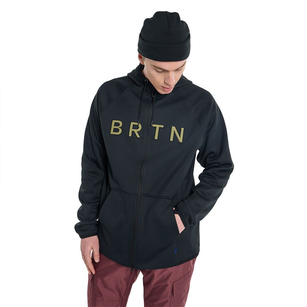 Burton Crown Weatherproof Full Zip Sweatshirt Schwarz L Mann von Burton