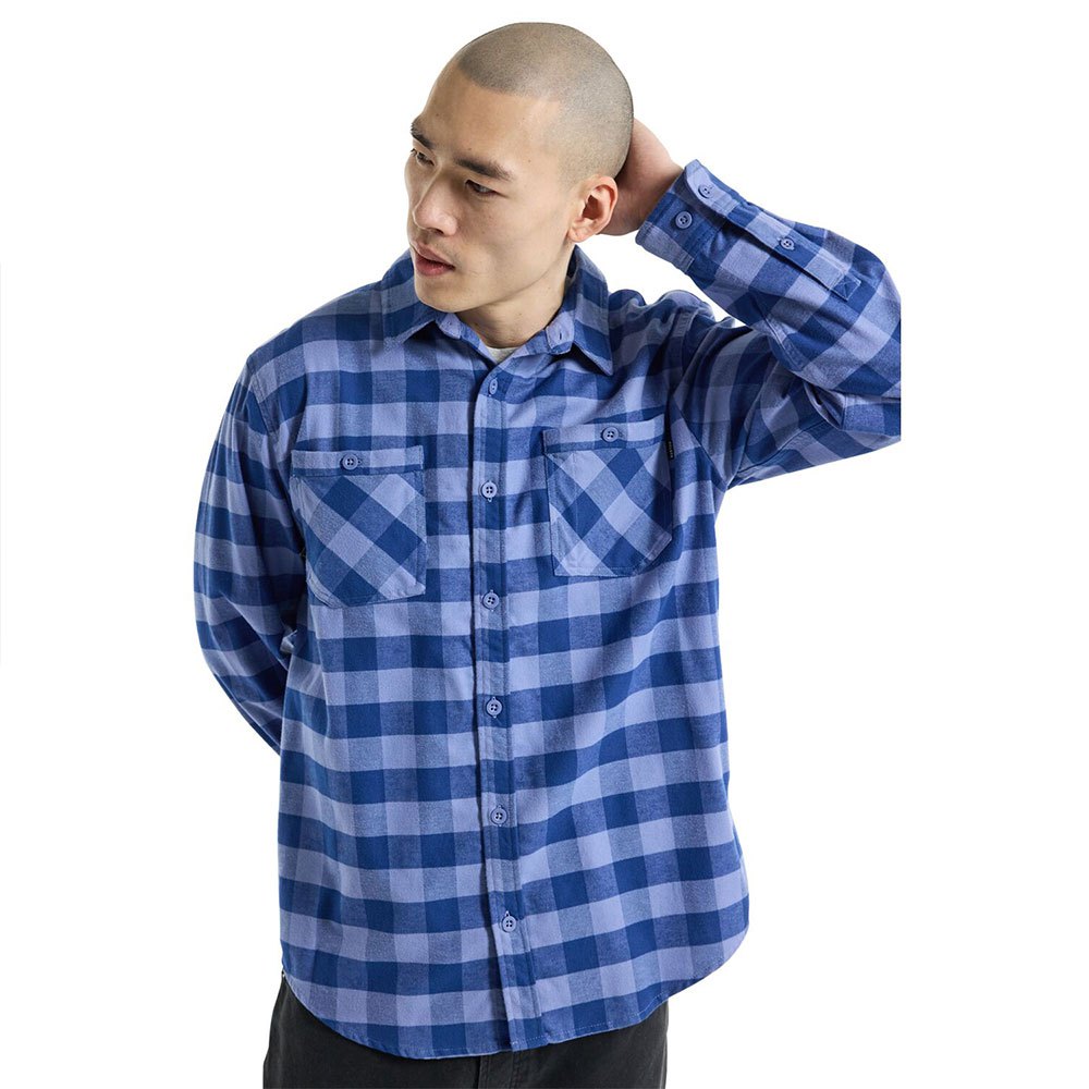 Burton Favorite Flannel Long Sleeve Shirt Blau M Mann von Burton