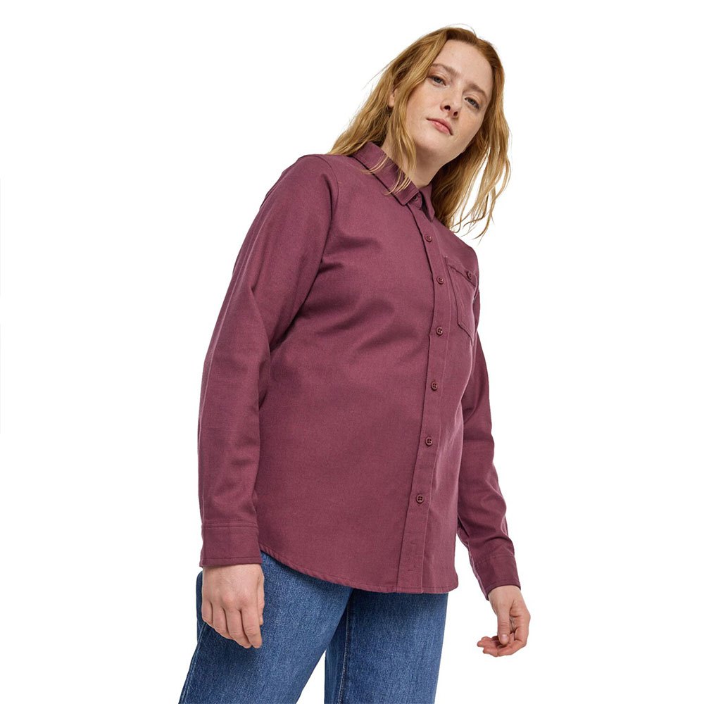 Burton Favorite Flannel Long Sleeve Shirt Lila L Frau von Burton