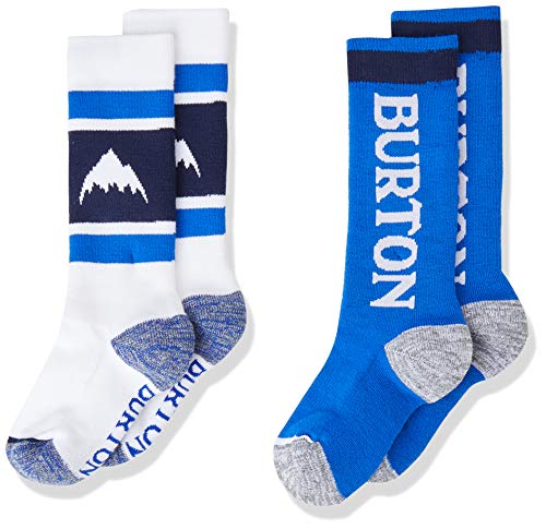 Burton Kinder Weekend Midweight Snowboard Socken, Stout White/Lapis Blue, SM von Burton