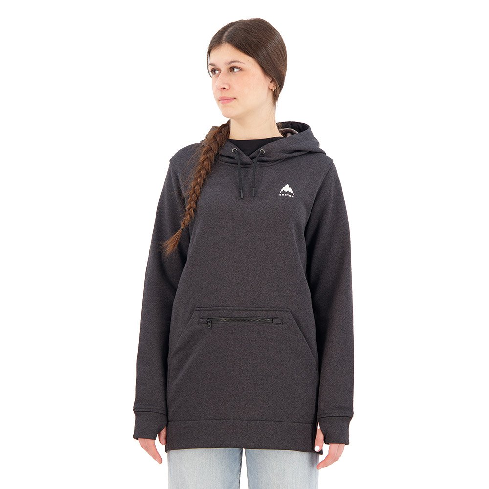 Burton Oak Long Hoodie Schwarz S Frau von Burton