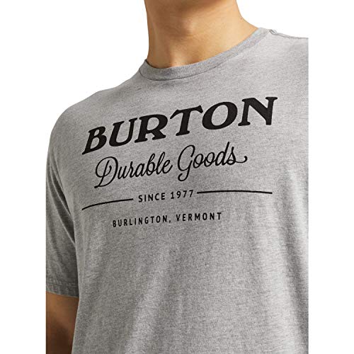 Burton Unisex Durable Goods T Shirt, Gray Heather, XXS von Burton