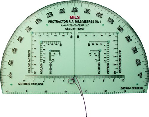 Bushcraft Accurate Ra Mils Winkelmesser zum Kartenlesen, farblos, 15 cm x 9.5 cm von Bushcraft