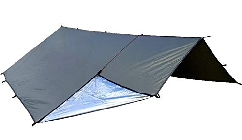 Bushmen Thermo Tarp 4 x 4 Meter, Regendach, Isolierung Hitzeschutz, Kälteschutz von Bushmen