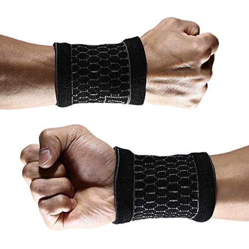 1 Paar Kompression Handgelenksbandage Stützbandage Schweißband für Sport Fitness Basketball Tennis Gewichtheben Gym Arthritis von Busy Mom