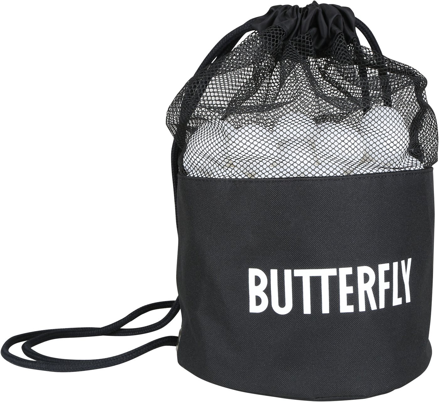 Butterfly Turnbeutel Tischtennisballtasche inkl. 100 Tischtennisbälle, Zubehör von Butterfly