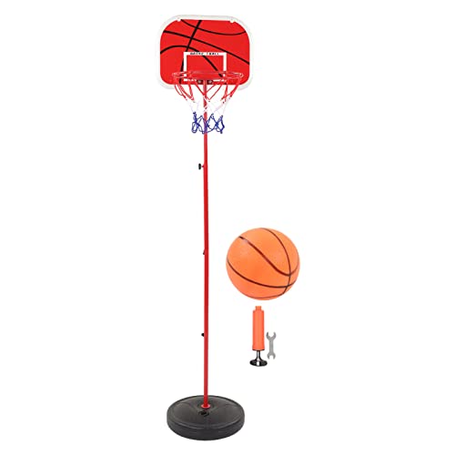 BuyWeek Basketballkorb für den Innenbereich, höhenverstellbarer Basketballkorbständer, Mini-Basketballkorbrahmen für Kinder, Jungen, Mädchen, Teenager von BuyWeek