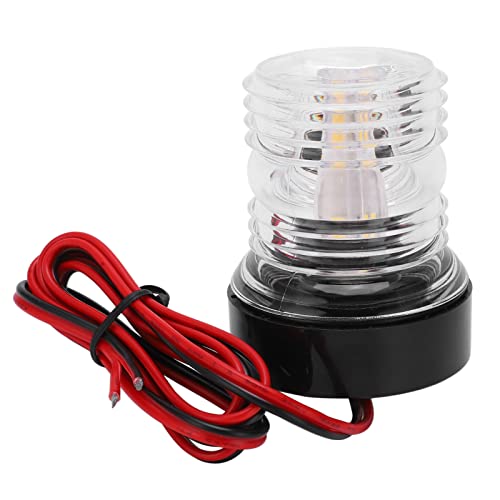 BuyWeek Bootsnavigationslicht, DC 12V bis 24V 5W 360 Grad Rundum-Bootslicht LED Marine Ankerlicht von BuyWeek