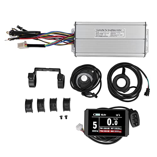 BuyWeek Elektromotor-Controller-Kit, Motorcontroller LCD8H Panel-Kit Daumengas-Kit aus Aluminiumlegierung für 48-V-1000-W-1500-W-Motor von BuyWeek