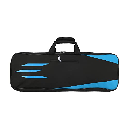 BuyWeek Recurve-Bogentasche, verstellbare Bogenschießen-Bogentasche, tragbar, faltbar, Pfeilköcher mit Klettverschluss(Blau) von BuyWeek