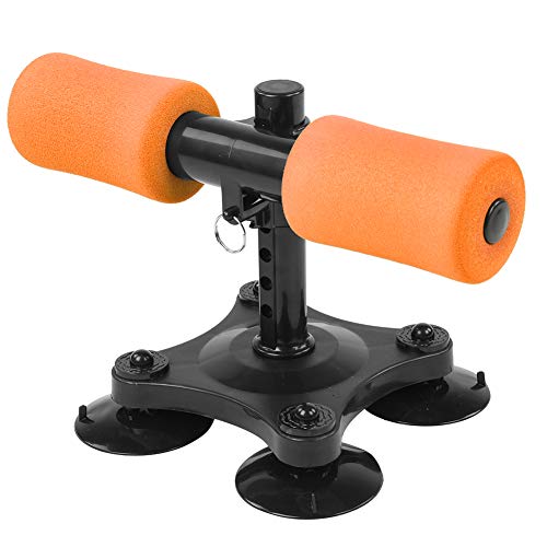 BuyWeek Sit-Ups Exerciser, Sit-Up-Stange für den Boden, Multifunktionales, verstellbares Sit-Ups-Gerät für Heimfitness(Orange) von BuyWeek