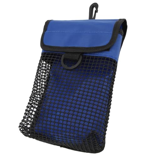 BuyWeek Tauch-Mesh-Ausrüstungstasche, tragbare Tauchtasche, Unterwasser-Tauch-Mesh-Tasche mit Hängeschnalle, Tauch-Mesh-Tasche(Blau) von BuyWeek