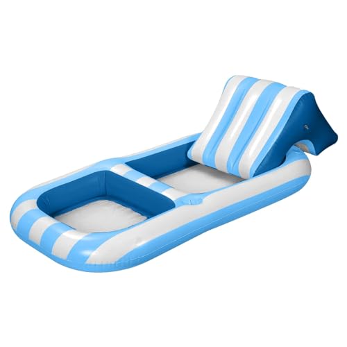 Bvizyelck Aufblasbarer Schwimmkörper für Erwachsene,Aufblasbarer Schwimmkörper für Erwachsene | Pool Floaties Lounger Floats Schwimmender Stuhl Floß | Raft Floating Recliner Chair, Water Floaty für von Bvizyelck