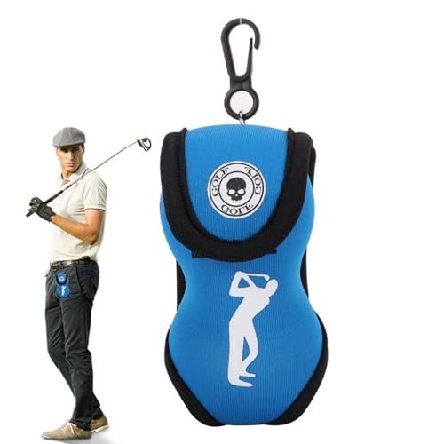 Bvizyelck Golfball-Hüfttasche,Golfball-Hüfttasche - Tragbare Tasche für Golfball - Golfballtasche mit Totenkopf-Motiv, Golfball-Zubehörtasche für Männer und Frauen, Organizer für Golfzubehör von Bvizyelck
