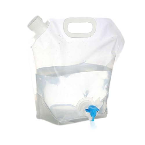 Faltbarer Wasserkanister Mit Hahn Tragbar Faltbare Trinkflasche Mit Tragegriff Wiederverwendbare Wasserbeutel Outdoor Camping Wasserbeutel Flexibler Wasserbehälter Für Camping, Festival, Garten von Bvizyelck