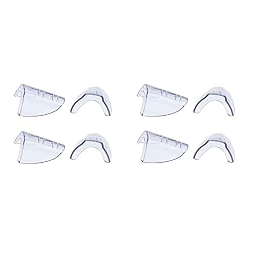 Bwardyth 4 Paar Brillen Seitenschutz zum Aufstecken Durchsichtiger Seitenschutz für Schutzbrillen von Bwardyth