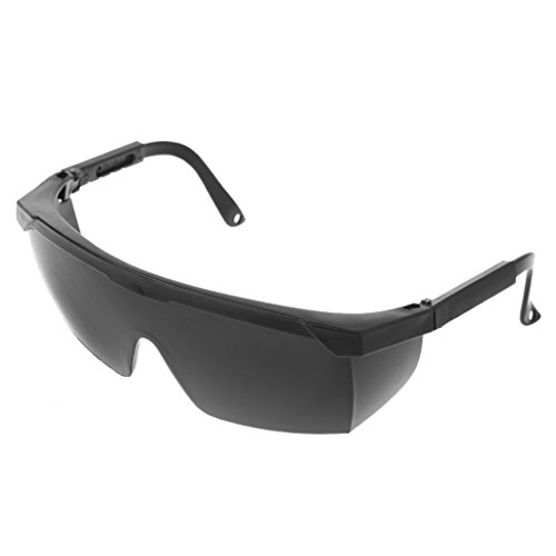 Bydezcon Schutzbrillen-Schutzbrille, Ersatzbrille, kompatibel mit Lupenlicht, Lampe, 3 m, Warnband, gelb, schwarz, Warnband für Boden, reflektierend von Bydezcon