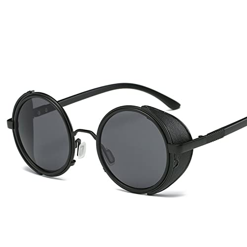 Bysonglezai Sonnenbrille Damen Herren Sunglasses Mode Retro Runde Punk Flip Sonnenbrille Klassische Doppelschicht Flip Design Sonnenbrille Aspicture von Bysonglezai