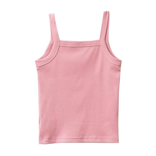 Mädchen Tank Top Süß Freizeit Camisole Yoga Weißes Unterwäsche Basic Leicht Unterhemden Sportliche Crop Top Elastische Baumwolle Hemdchen Mädchen Sport-BHS von C'est TT